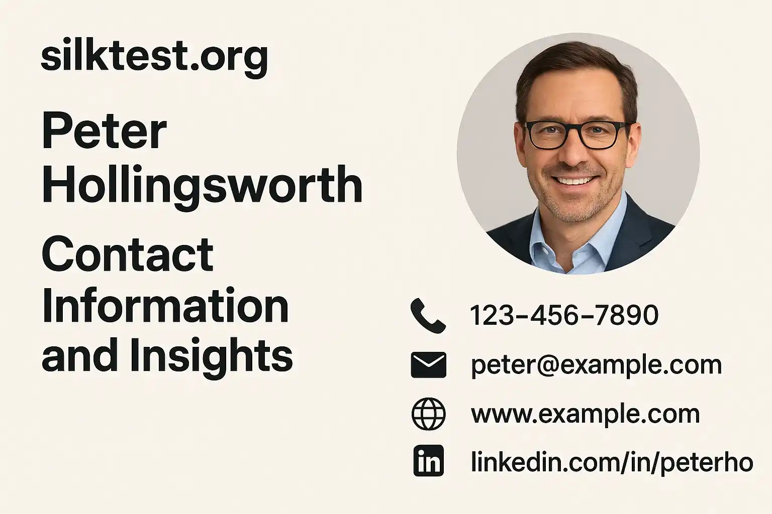 Silktest.org Peter Hollingsworth Contact